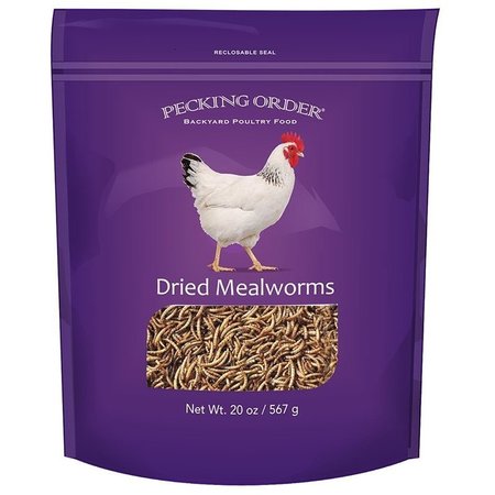 PECKING ORDER Mealworms F/Chickens 20Oz 009331